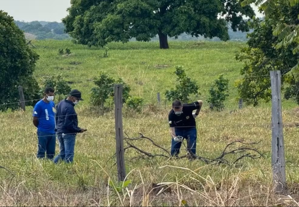 Corpo em decomposição é encontrado às margens da rodovia TO-336 — Foto: Divulgação/Guaraí Notícias/Karla Almeida Corpo em decomposição é encontrado às margens da rodovia TO-336 — Foto: Divulgação/Guaraí Notícias/Karla Almeida