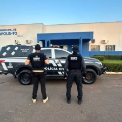 Pol&iacute;cia Civil cumpre mandados em Prefeitura Municipal de Darcin&oacute;polis &mdash; Foto: Divulga&ccedil;&atilde;o